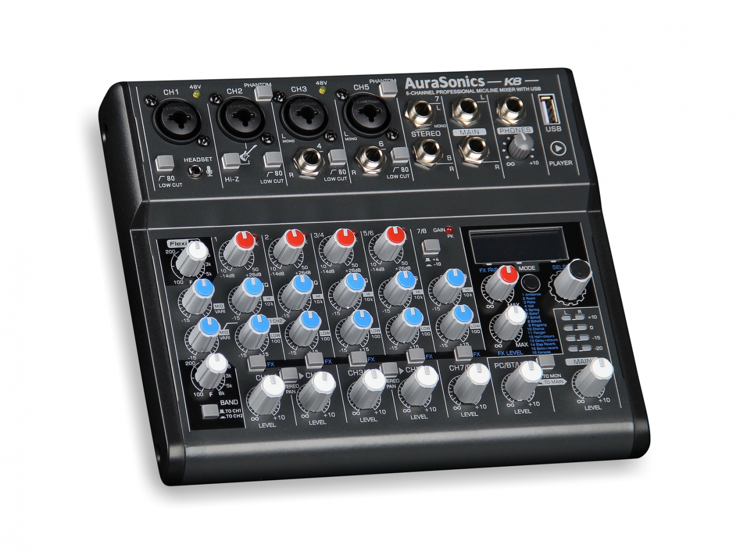 AuraSonics K8 компактный микшерный пульт в Приморском крае