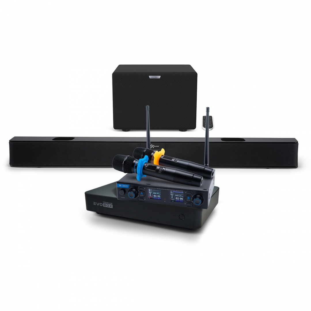 Hi-End караоке-система EVOBOX Premium + EvoSoundBar (саундбар с караоке) в Приморском крае