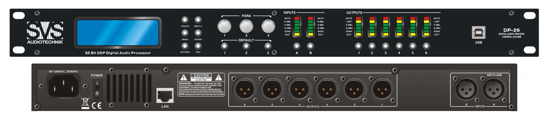 SVS Audiotechnik DP-26 Цифровой процессор: 2 входа 6 выходов в Приморском крае