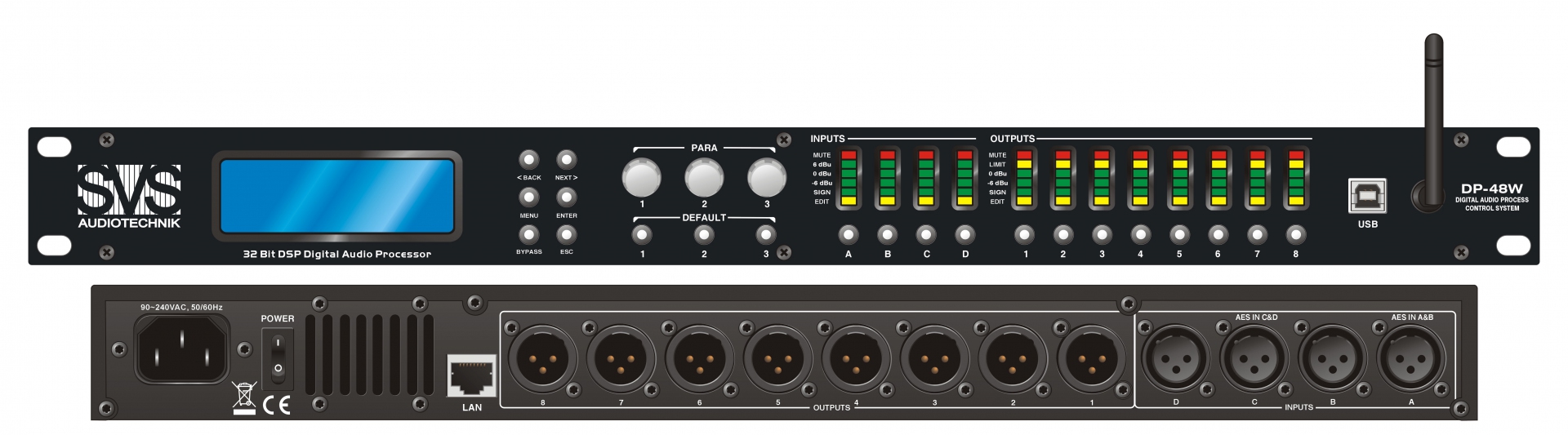 SVS Audiotechnik DP-48W Цифровой процессор: 4 входа 8 выходов в Приморском крае