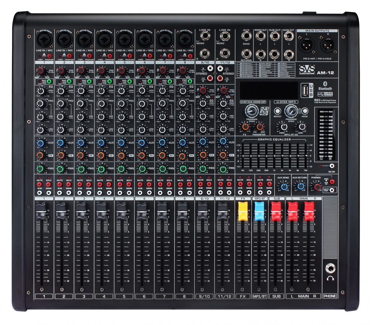 SVS Audiotechnik mixers AM-12 Микшерный пульт аналоговый, 12-канальный в Приморском крае