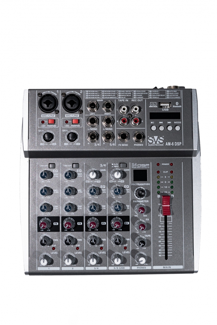 SVS Audiotechnik mixers AM-6 DSP Микшерный пульт аналоговый, 6-канальный SVS Audiotechnik mixers в Приморском крае