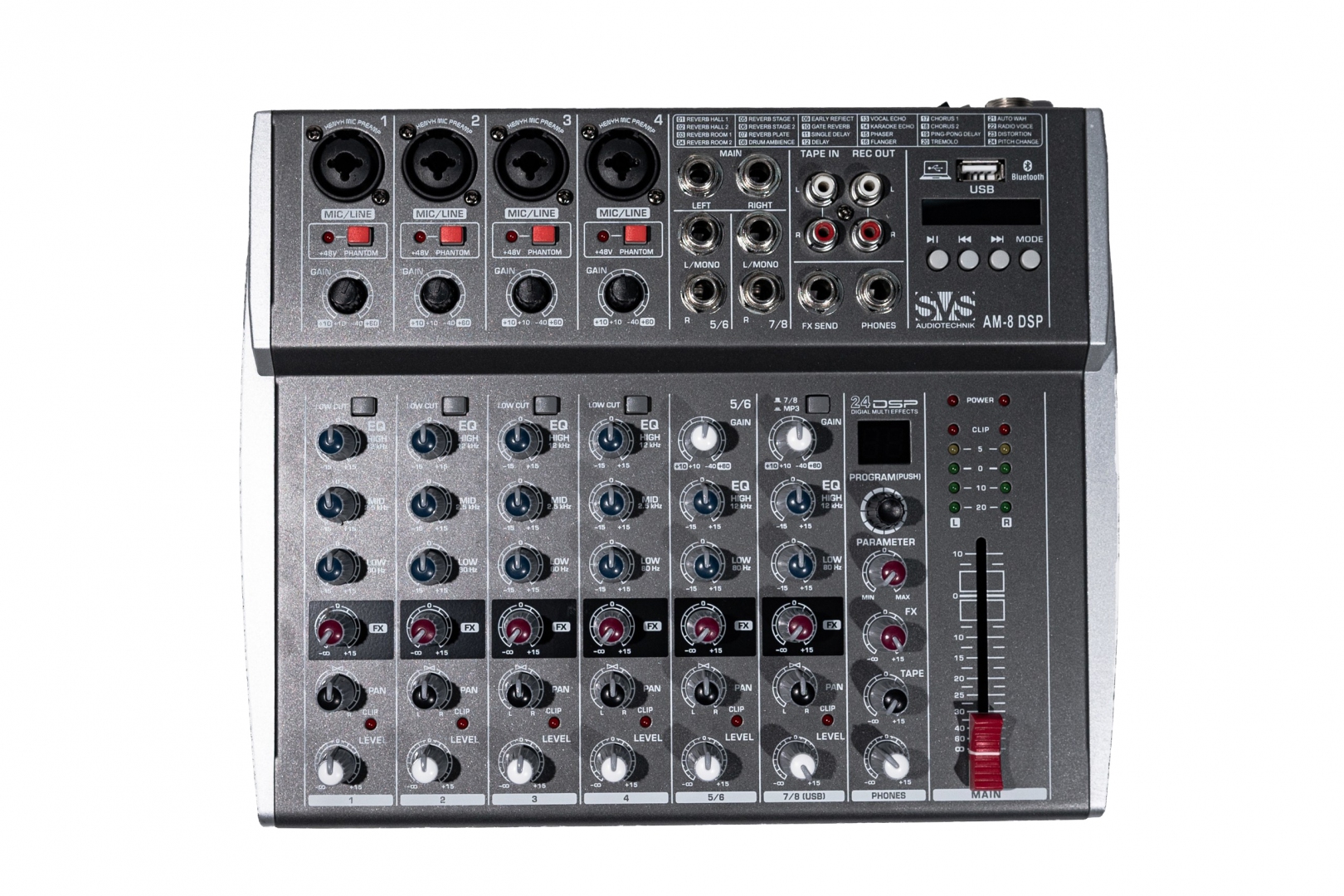 SVS Audiotechnik mixers AM-8 DSP Микшерный пульт аналоговый, 8-канальный в Приморском крае